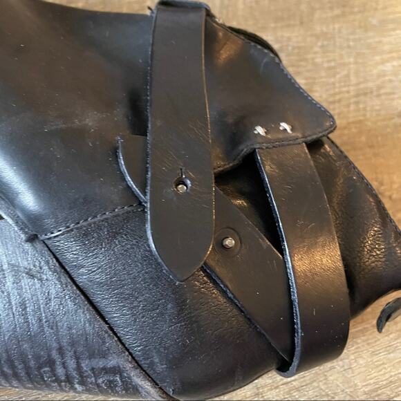 Rag & Bone Harrow Black Leather Ankle Boots Sz 40 - Picture 14 of 16